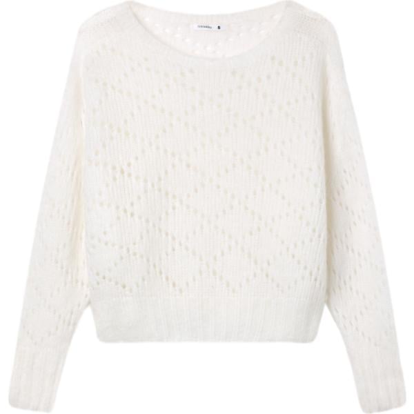 maglieria Terranova bianco tinta unita