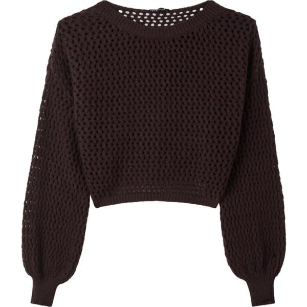 maglieria Terranova marrone tinta unita