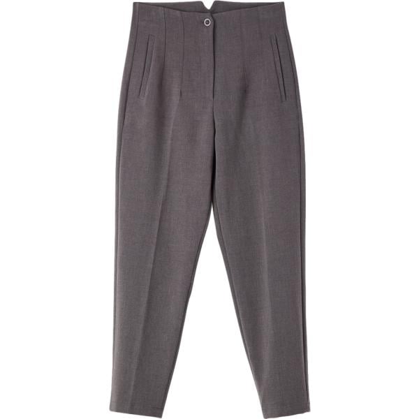 pantaloni Terranova grigio tinta unita