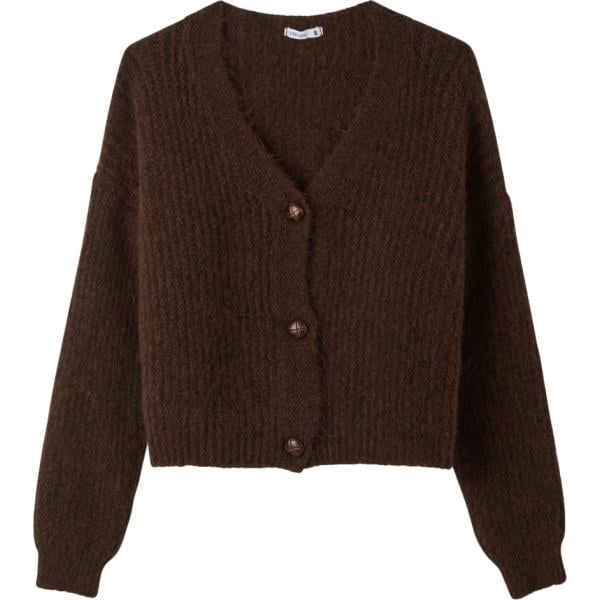 cardigans Terranova marrone tinta unita