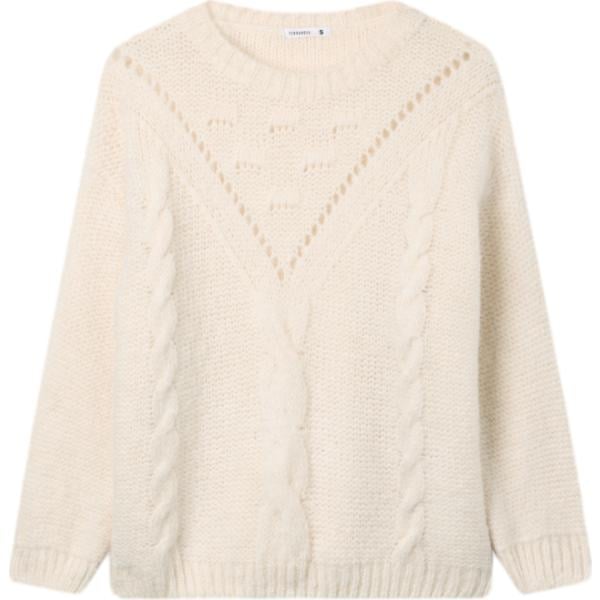 maglieria Terranova bianco tinta unita