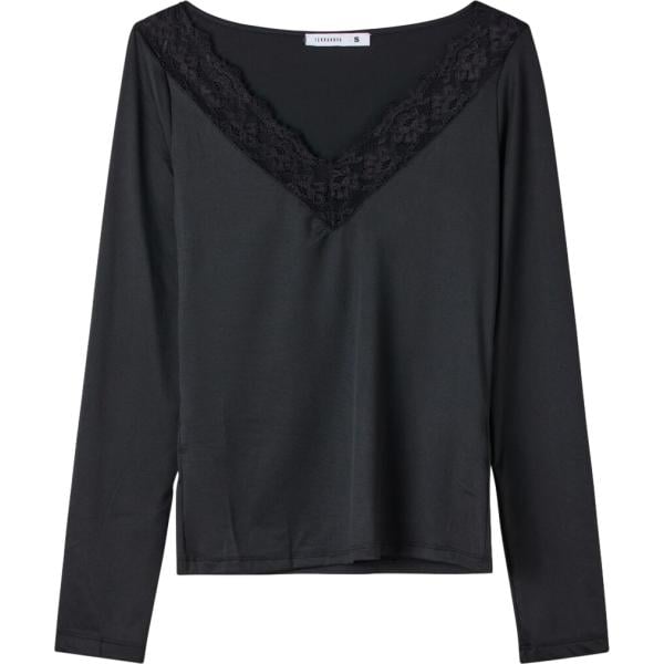 t-shirt Terranova nero tinta unita