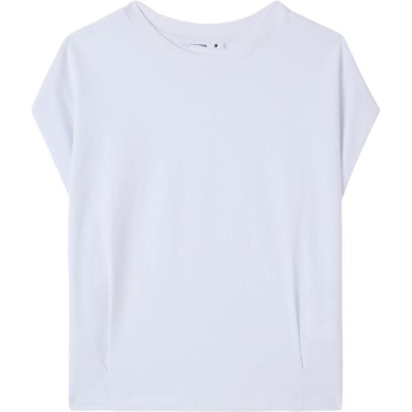 t-shirt Terranova bianco tinta unita