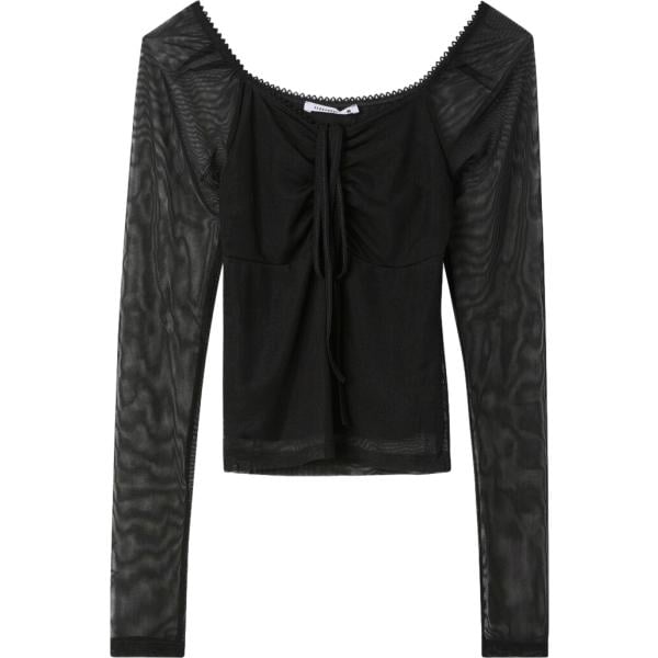 t-shirt Terranova nero tinta unita