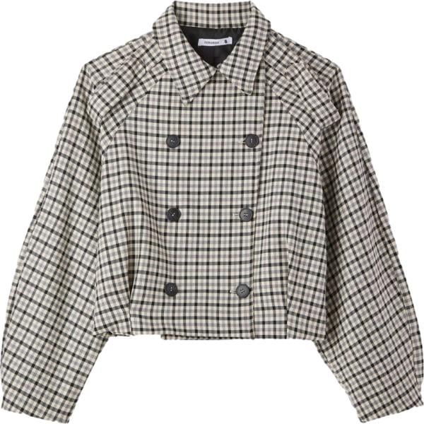 caban Terranova nero geometrica