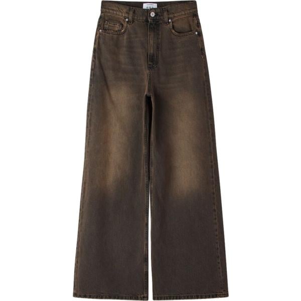 jeans Terranova marrone tinta unita
