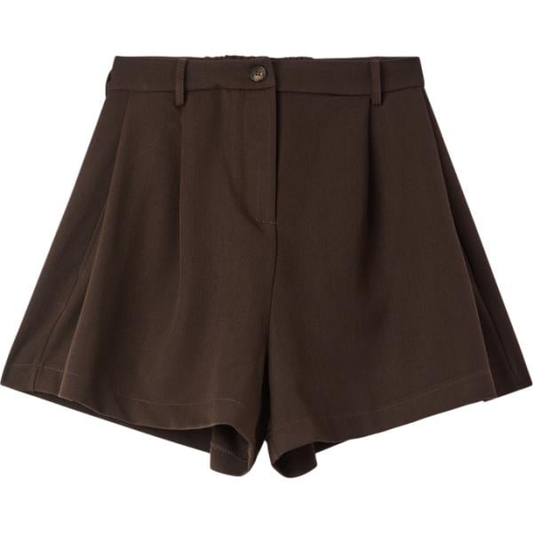 shorts Terranova marrone tinta unita
