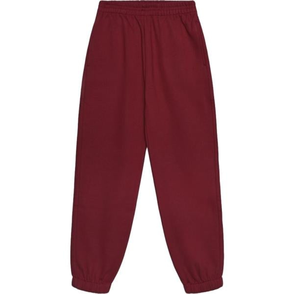 Pantaloni da donna in bordeaux lungo a vita alta Terranova