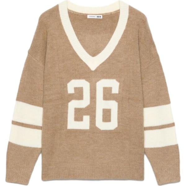 t-shirt sportive Terranova marrone con stampe
