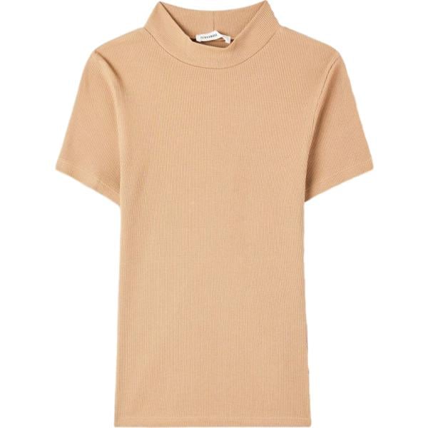 t-shirt Terranova marrone tinta unita