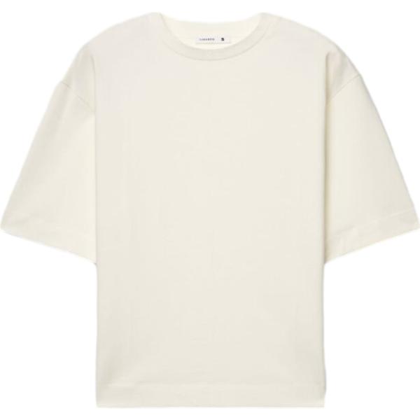t-shirt Terranova bianco tinta unita