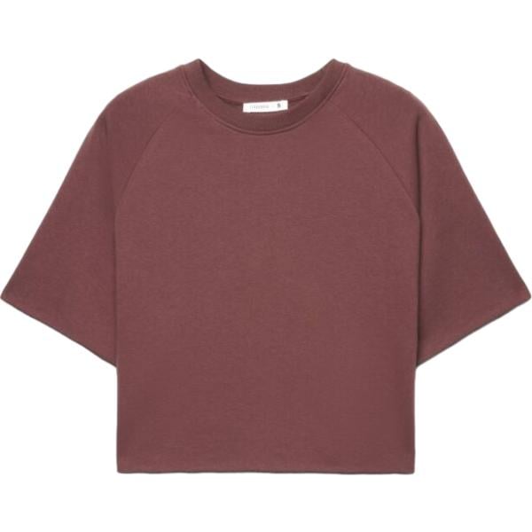 t-shirt Terranova marrone tinta unita