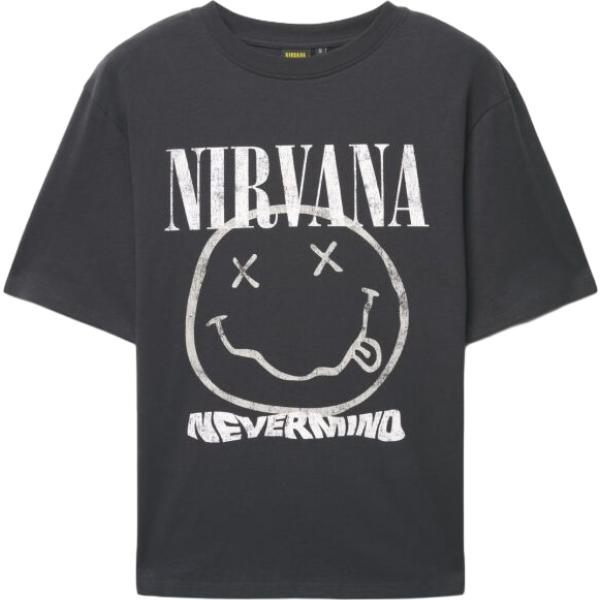 t-shirt Terranova grigio con stampe