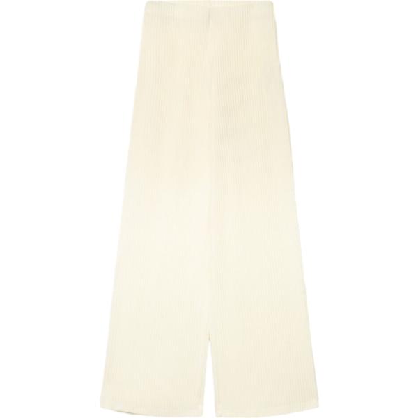 Pantaloni a palazzo da donna in bianco neve corto a vita alta Terranova Terranova