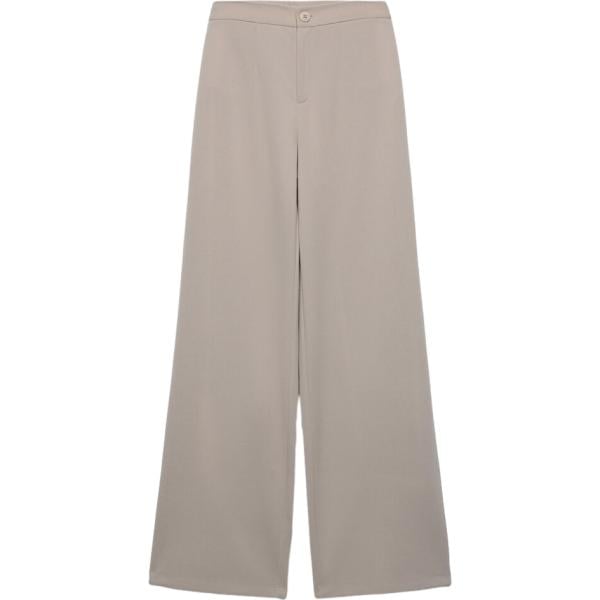 Pantaloni da donna in grigio chiaro senza tasche Terranova