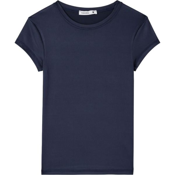 t-shirt Terranova blu tinta unita