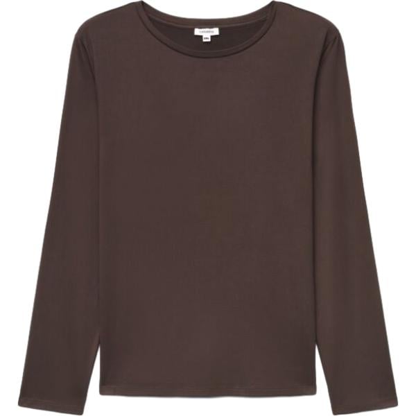 t-shirt Terranova marrone tinta unita