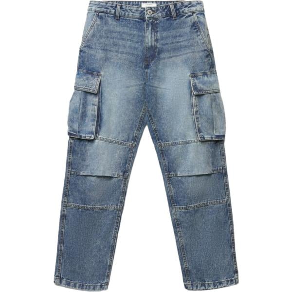 jeans dritti Terranova blu tinta unita