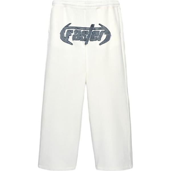 Pantaloni da uomo in bianco neve con stampe maxi Terranova Terranova