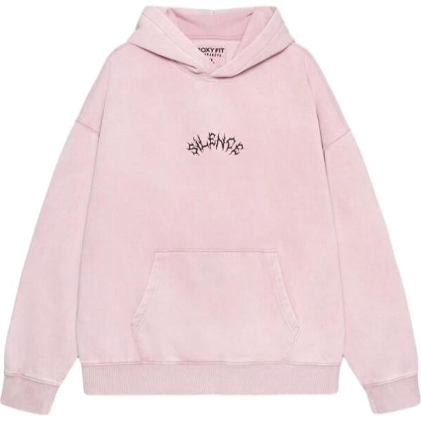 Felpa con cappuccio da uomo in rosa chiaro con stampe collo con cappuccio maxi con zip in cotone Terranova