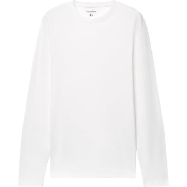 t-shirt Terranova bianco tinta unita
