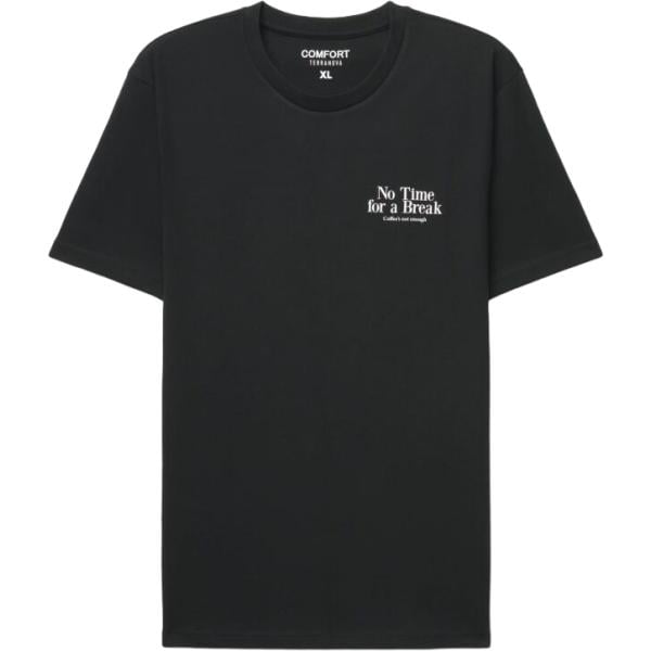 t-shirt Terranova nero con stampe
