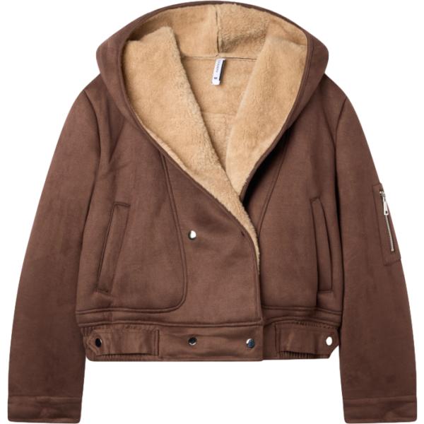 bomber Terranova marrone tinta unita