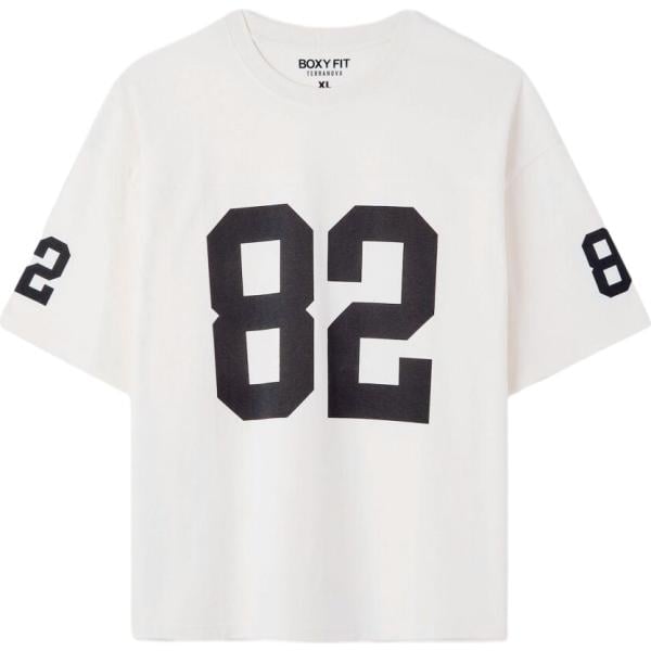 t-shirt Terranova bianco con stampe