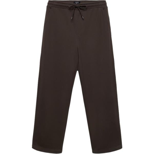 pantaloni Terranova marrone tinta unita