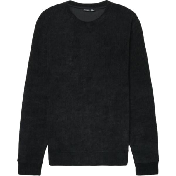 Maglione da uomo in nero pece girocollo a maniche lunghe Terranova Terranova