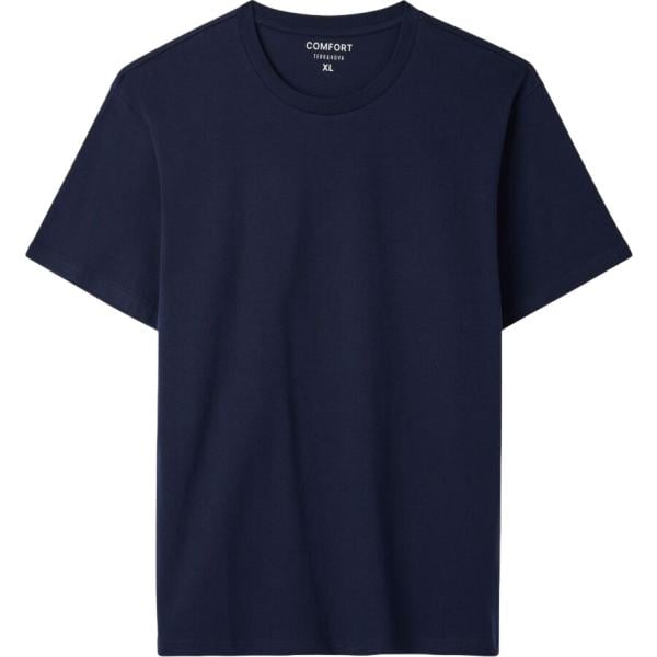 t-shirt Terranova blu tinta unita