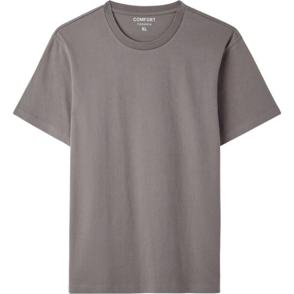 t-shirt Terranova grigio tinta unita