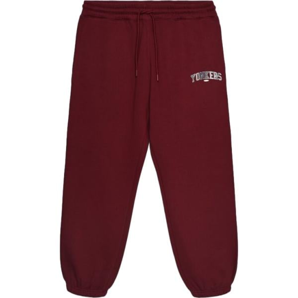 Pantaloni da uomo in bordeaux con stampe lungo con coulisse Terranova