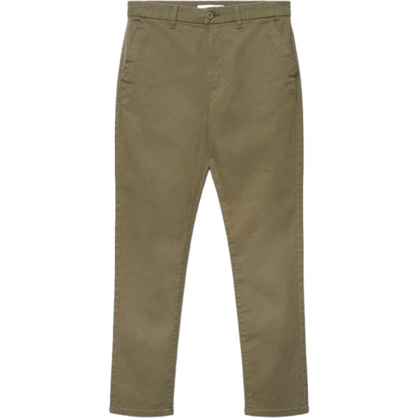 pantaloni chino Terranova marrone tinta unita