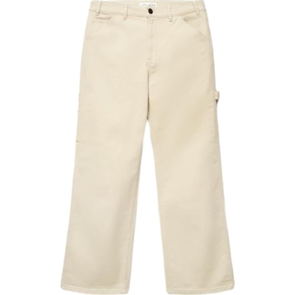 Pantaloni cargo da uomo in beige sabbia con zip in cotone Terranova