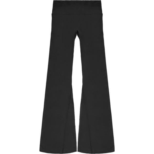 Leggings sportivo da donna in nero pece senza tasche a vita alta Terranova