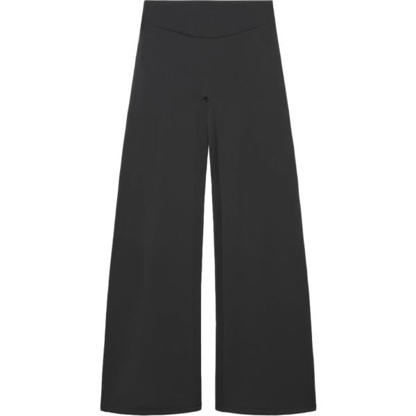 Leggings sportivo da donna in nero pece senza tasche a vita alta Terranova