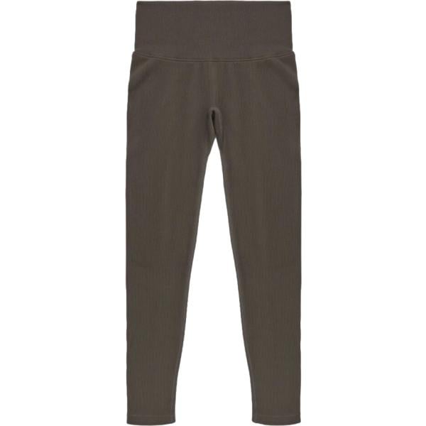 Leggings sportivo da donna in verde oliva lungo a vita alta Terranova
