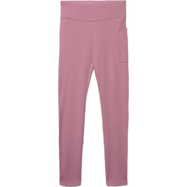 Leggings sportivo da donna in rosa scuro lungo a vita alta Terranova