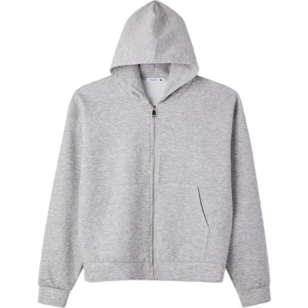 felpe Terranova grigio tinta unita