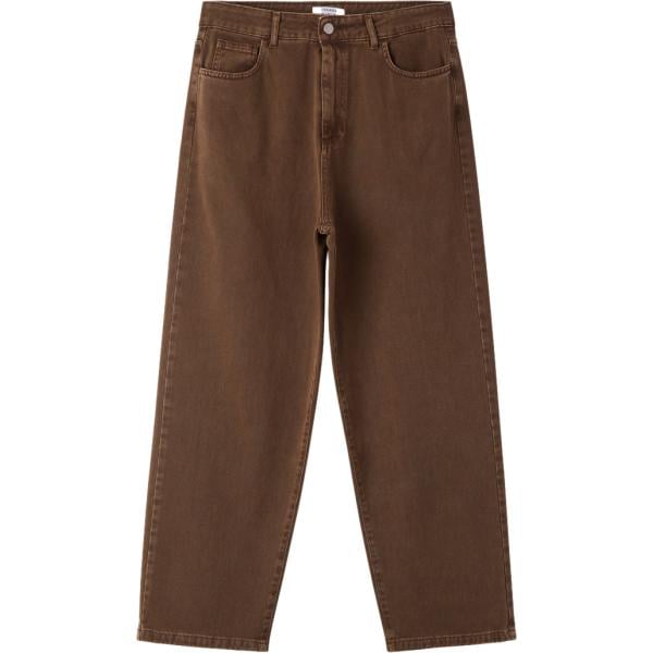 pantaloni Terranova marrone tinta unita