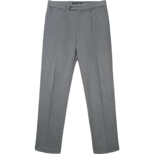 pantaloni Terranova grigio tinta unita