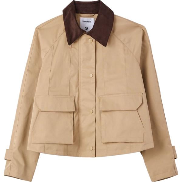 cappotti Terranova marrone tinta unita