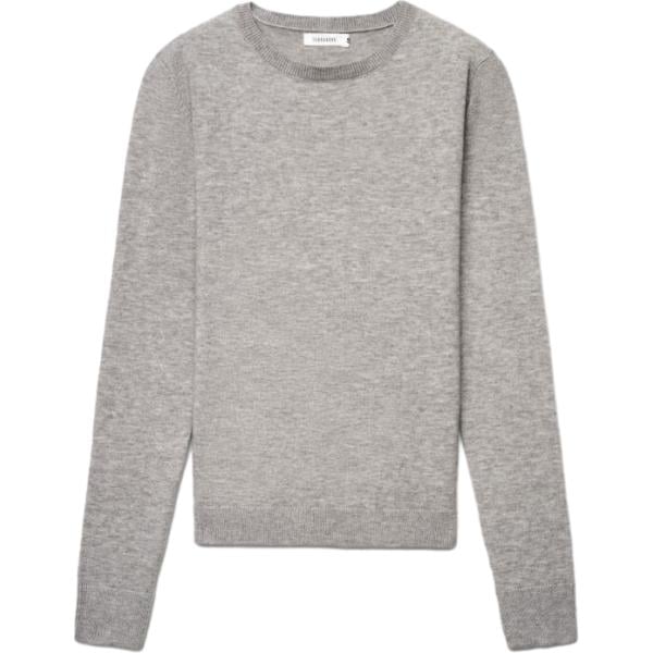 Maglione da donna in grigio scuro girocollo a maniche lunghe Terranova