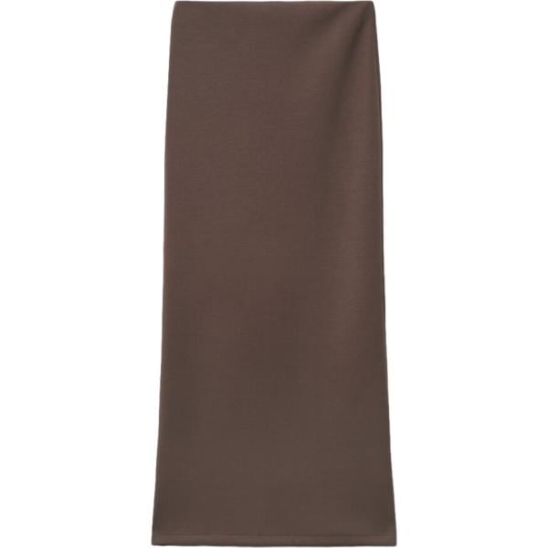 Gonna lunga da donna in marrone scuro lungo a vita alta Terranova Terranova