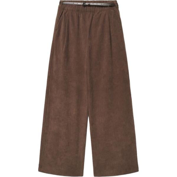 pantaloni Terranova marrone tinta unita