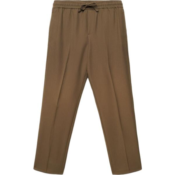 pantaloni Terranova marrone tinta unita