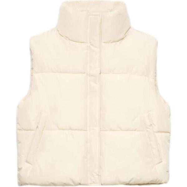 Pantaloni cargo da donna in bianco avorio collo alto senza maniche con zip Terranova Terranova