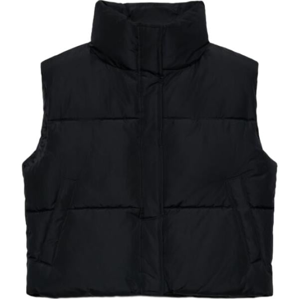 Pantaloni cargo da donna in nero pece collo alto senza maniche con zip Terranova Terranova