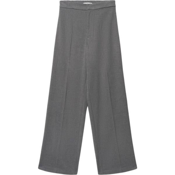 Pantaloni da donna in grigio scuro lungo in viscosa Terranova